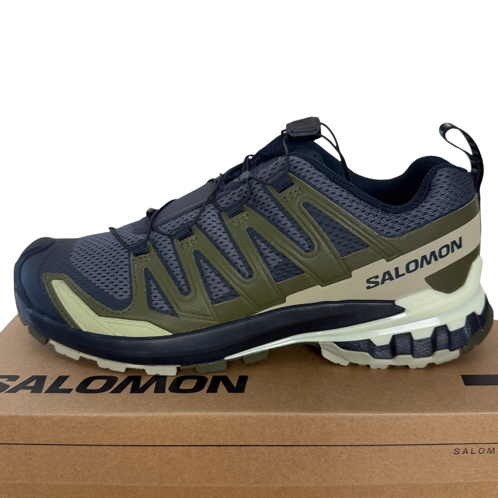 NEW Salomon XA Pro 3D V9 Trail Running Shoes Mens 7.5 India Ink Olive 474675
